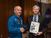 Andy Mulder receiving SFA Groundhog Team Award  Official NASA SFA Photo